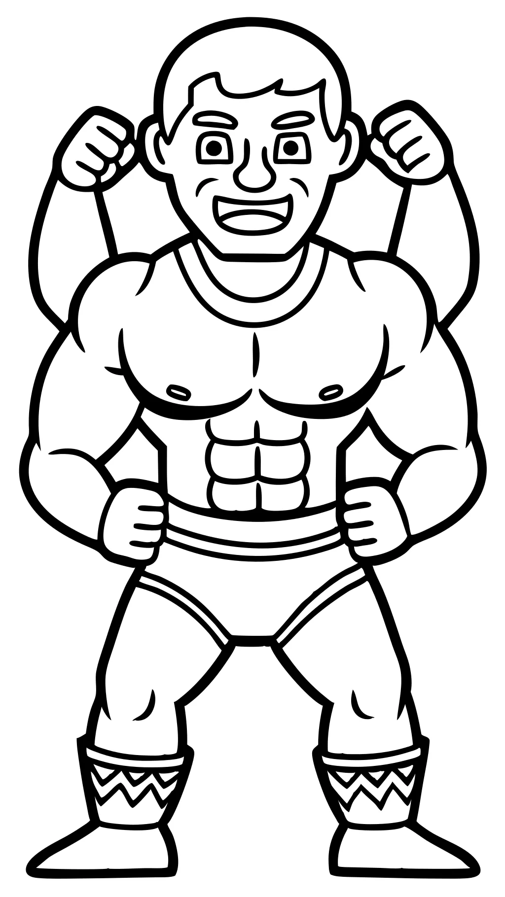 coloring pages wrestling